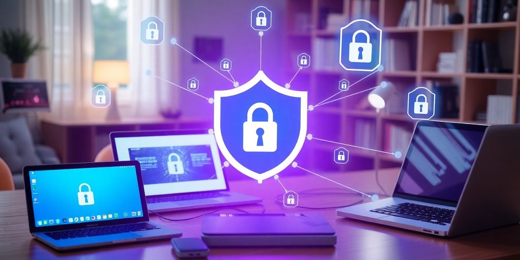 Moderne Geräte mit sicherer Netzwerkverbindung