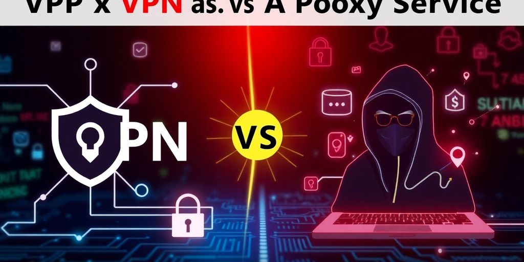 VPN und Proxy im Vergleich.